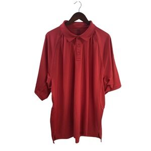 CornerStone Men 3XL Red Polo Shirt Short Sleeves